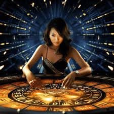 Dealer profesional spbutoto di studio Live Blackjack dengan kamera multi-angle